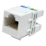 Conector Fêmea Rj45 Cat 5e Keystone 110 Legrand Linkeo Cor Branco