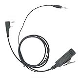 Conector K1 Para Conector Ptt De 3 5 Mm Cabo De áudio E Microfone Adaptador De Fone De Ouvido De Rádio Robusto Para Baofeng Kenwood Uv5r Uv 5r Uv 5r Rádio Aux Connect GA Fone De Ouvido Para Walkie