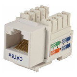 Conector Keystone Jack Rj45 Cat5e Fêmea C 2 Unidades