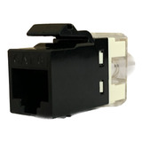 Conector Keystone Rj45 Cat6 Fêmea Preto Seclan C 50un Lan