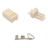 Conector Kk 2 5mm Fêmea E Macho 3 Vias Terminais 30 Kits