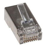 Conector Macho Blindado Plug Rj45 Cat6 Pacote C 100 Peças