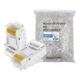 Conector Macho Rj45 Cat5e 1000 Unidades