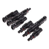 Conector Mc4y Painel Solar 3 Vias Paralelo Par Macho Femea