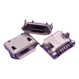 Conector Micro Usb 5 Pino Fêmea Com Abas Smt 7 2mm Kit 10 Pç