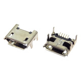 Conector Micro Usb Fêmea 5 Pinos Com 4 Garras Smt Kit 10 Pç
