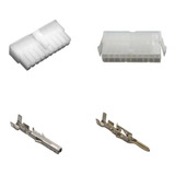 Conector Mini Fit Fêmea E Macho 20 Vias Terminais 10 Kits