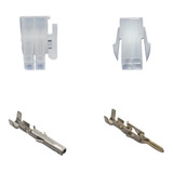 Conector Mini Fit Fêmea E Macho 4 Vias Terminais 10 Kits