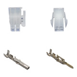 Conector Mini Fit Fêmea E Macho 4 Vias Terminais 50 Kits