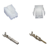 Conector Mini Fit Fêmea E Macho 6 Vias Terminais 2 Kits