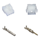 Conector Mini Fit Fêmea E Macho 8 Vias 4 2mm Terminais