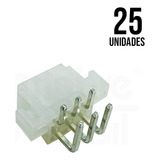 Conector Mini Fit Macho 6 Vias Passo 4 2mm Kit 25 Peças