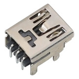 Conector Mini Usb 5 Pinos Fêmea 4 Garras Smt Kit 5 Pç