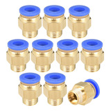 Conector Neumático Latão 10 Mm Tubo Feminino G1 2 2 Unid
