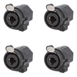 Conector Painel Fêmea Xlr Trs Wireconex Kit 04 Unidades