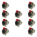 Conector Painel P10 Fêmea Stereo Wireconex 10 Unidades