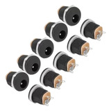 Conector Plug Jack P4 Femea J4 2 1mm Painel Pedais 10 Peças