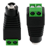 Conector Plug P4 Borne Kit 100 Peças Camera Cftv Fonte Femea