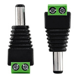 Conector Plug P4 Borne Kit 200 Peças Camera Cftv Fonte Macho