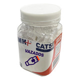 Conector Plug Rj45 Vazado Cat5e Pote De 100 Pcs Ouro Link 