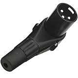 Conector Plug XLR Canon Macho Em L 90 Graus Profissional