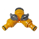 Conector Rápito Tipo T Divisor De Água Para Irrigação Cor Laranja