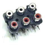 Conector Rca 06 Vias Para Ss1