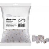 Conector Rj45 Cat6 Fortrek Macho Pacote C 100 Unidades