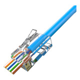Conector Rj45 Link Cat6 Rede 100 Unidades 