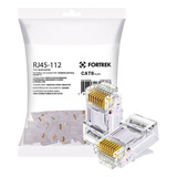 Conector Rj45 Macho 112 Cat6 Fortrek Pacote C 100 Unidades