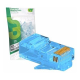 Conector Rj45 Macho Fast Track Gts Cat5e Azul 100un