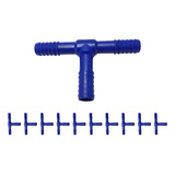Conector Te Agrojet Dentado 1 2 10 Unid Irrigação