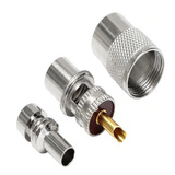 Conector Uhf Macho Rg58 213 De Antena Rádio Px Vhf Baquelite