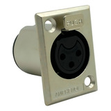 Conector Xlr Fêmea De Painel Amphenol Ac3fpz