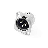 CONECTOR XLR MACHO STO ANGELO SA2X NIQUELADO PAINEL