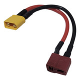 Conector Xt30 Macho Para Dean Femea Adaptador 10cm 16awg Rc