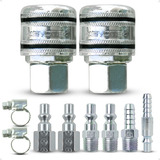 Conectores Compressor Mangueira 5 16 Engate Rápido Fêmea