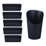 Cones Bandejas De Comida De Casamento Fry Cup Caixas Preto