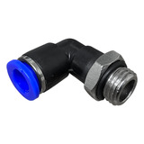 Conexão Cotovelo Engate Rápido 1 4 Mangueira Tubo 6mm 5 Pçs