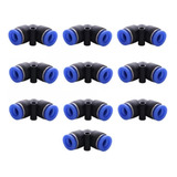 Conexão Cotovelo Engate Rápido União Tubo Mang 10mm 10 Peças