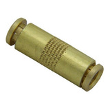 Conexao Emenda 6mm Latao Eng rap p Tubo Nylon Mb Todos 6mm
