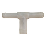 Conexão Mangueira T Plástico Branca Água Ar Gas 9mm 12 5mm