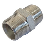 Conexão Niple 1 2 Duplo Sextavado Inox 304 Bsp