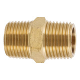 Conexão Niple Duplo Latão Rosca 1 2 Npt Macho Instalação Gás
