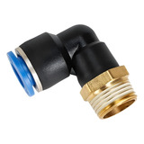 Conexão Pneumática Cotovelo Macho Rosca 1 4 Tubo 4mm 10 Pç