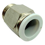 Conexão Pneumática Reta Macho Rosca 1 2 Bsp Tubo 16mm