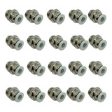 Conexão Pneumática União Reta 1 4x6mm Kit 20 Peças