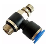 Conexão Pneumática Válvula Reguladora De Fluxo 1 4 Bsp X 8mm