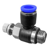 Conexão Regulador De Fluxo Rosca 1 4 Mangueira Tubo 6mm 2pçs