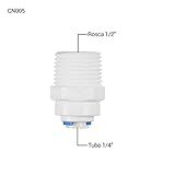 Conexão Reta BSPT 1 2 Para 1 4 Planeta Água CN005 Branco Pequeno